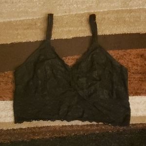 Black lace bralette